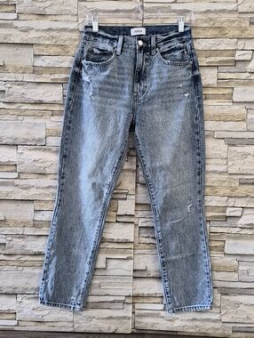 PISTOLA Jeans Women's Size 27 High Rise Straight Leg Distressed Acid Wash Casual